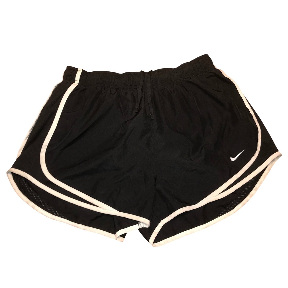 Nike Dri-FIT Tempo Running Shorts Black Womens Large Athletic Walking Tennis